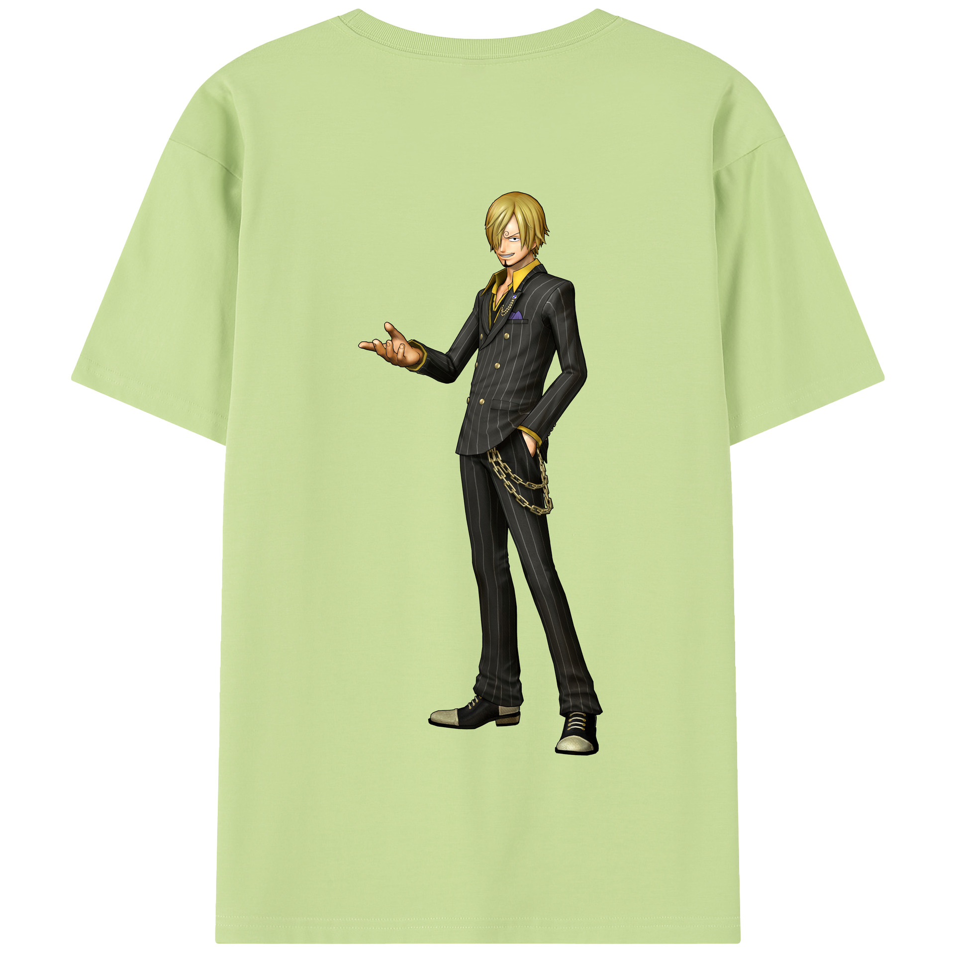 ワンピース サンジ ONE PIECE Sanji 綿100％半袖Tシャツ（背面プリント）